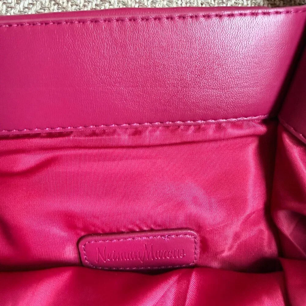 Neiman Marcus Leather - like Plum Tote - Picture 5 of 8
